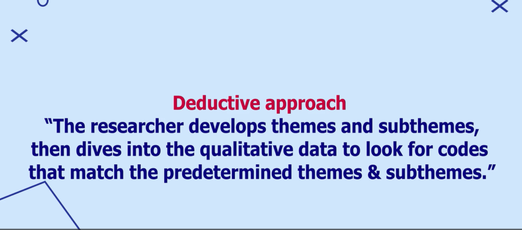 Image describing deductive thematic analysis