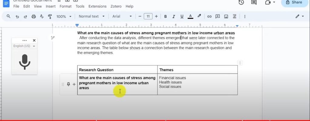 Image showing a report produced after data analysis