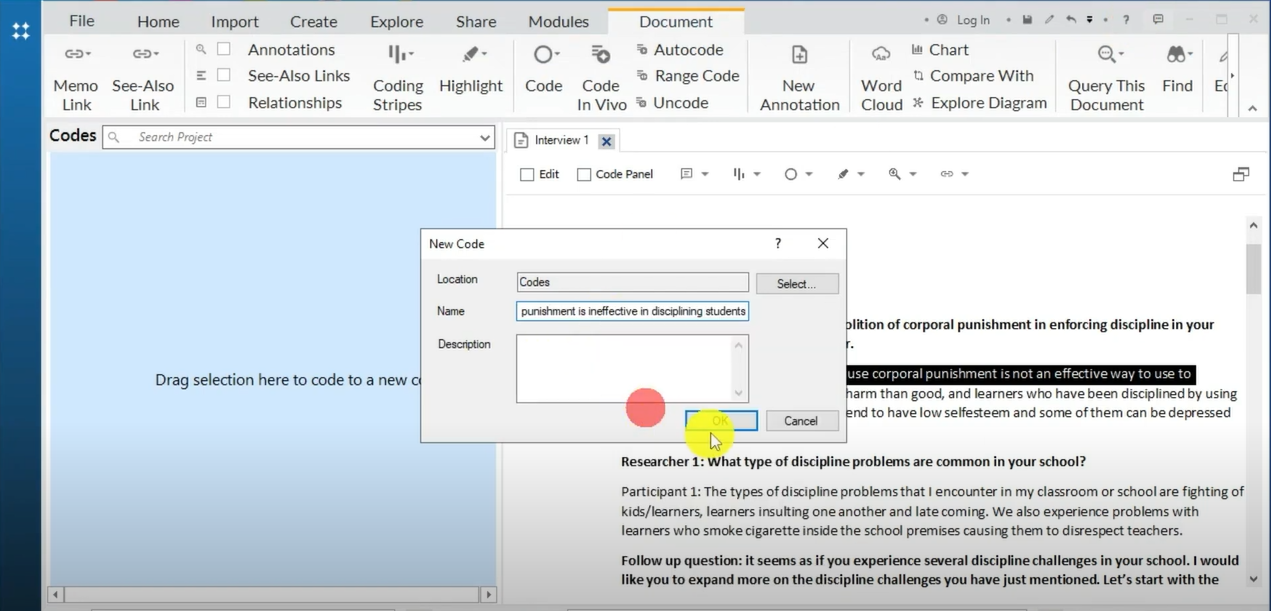 Transcript Coded Examples Using Deductive Coding Thematic Analysis Examples: Inductive and Deductive (step by step)