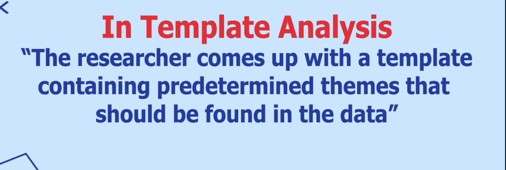 Image describing template analysis.