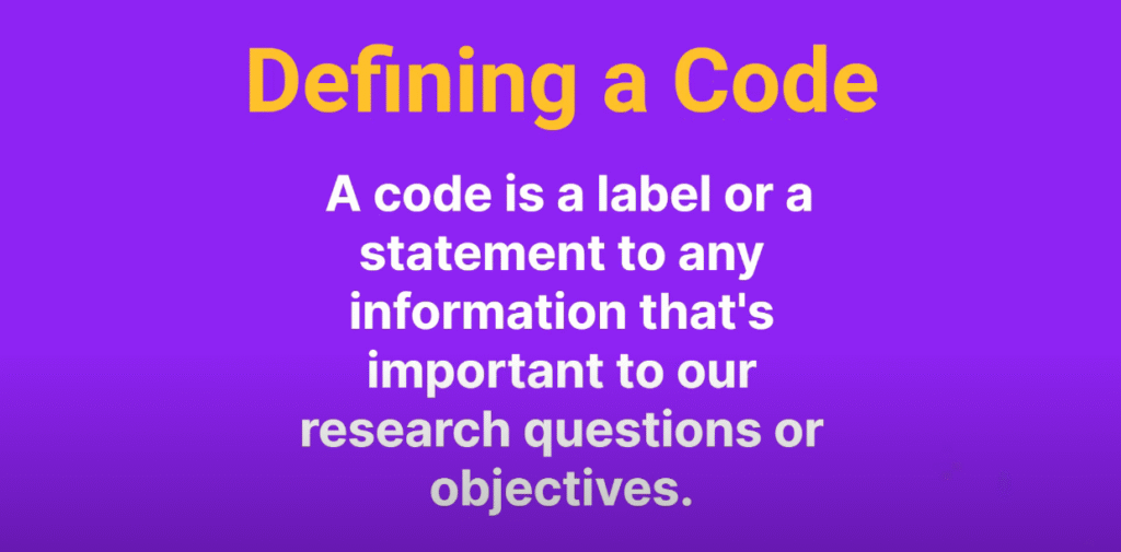 Definition of a code
