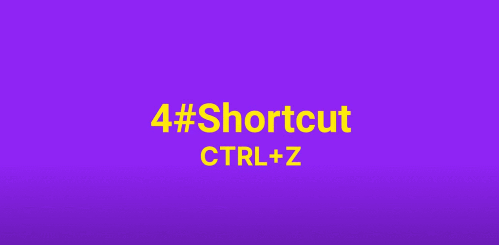NVivo shortcut  showing CTRL+Z keyboard command to undo the last action.