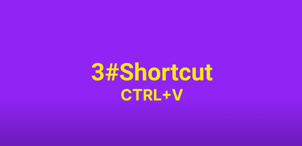 NVivo shortcut showing CTRL+V keyboard command to paste copied content.