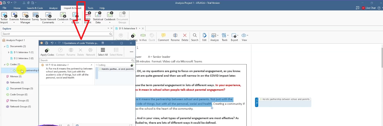 Qualitative Analysis of Interviews in ATLAS.ti [Step-by-Step]