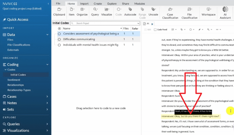How to Do Qualitative Coding of Interviews in NVivo