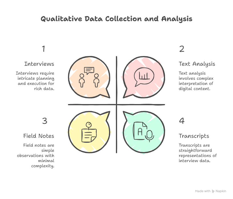 Examples of qualitative data sources in research