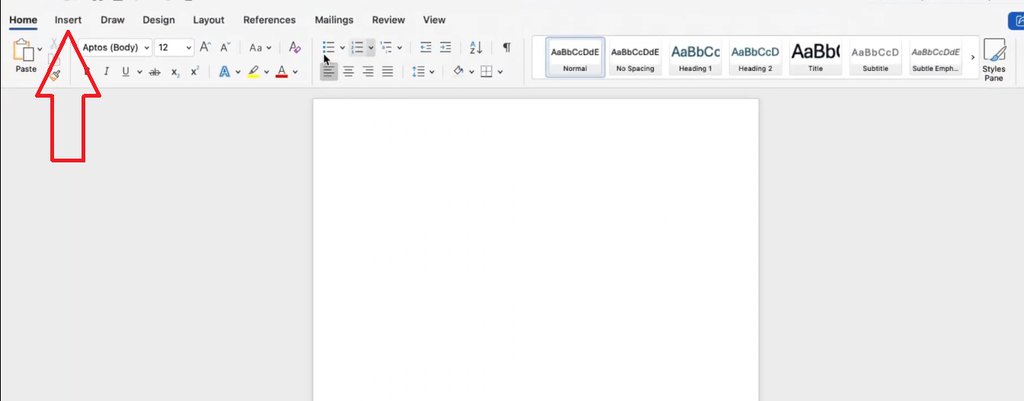 Screenshot of Word’s Insert → SmartArt → Hierarchy menu, used to build a theme diagram.