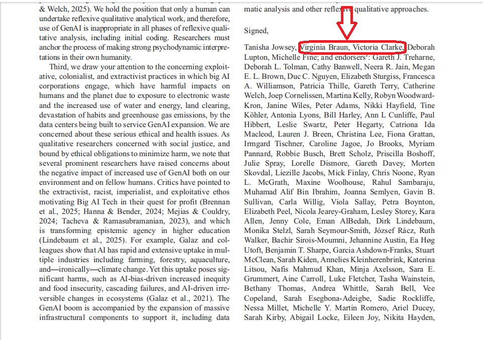 419 researchers reject ChatGPT for reflexive thematic analysis
