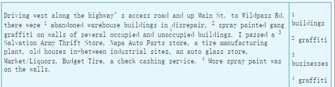 Saldaña-style margin coding matching transcript excerpts to codes